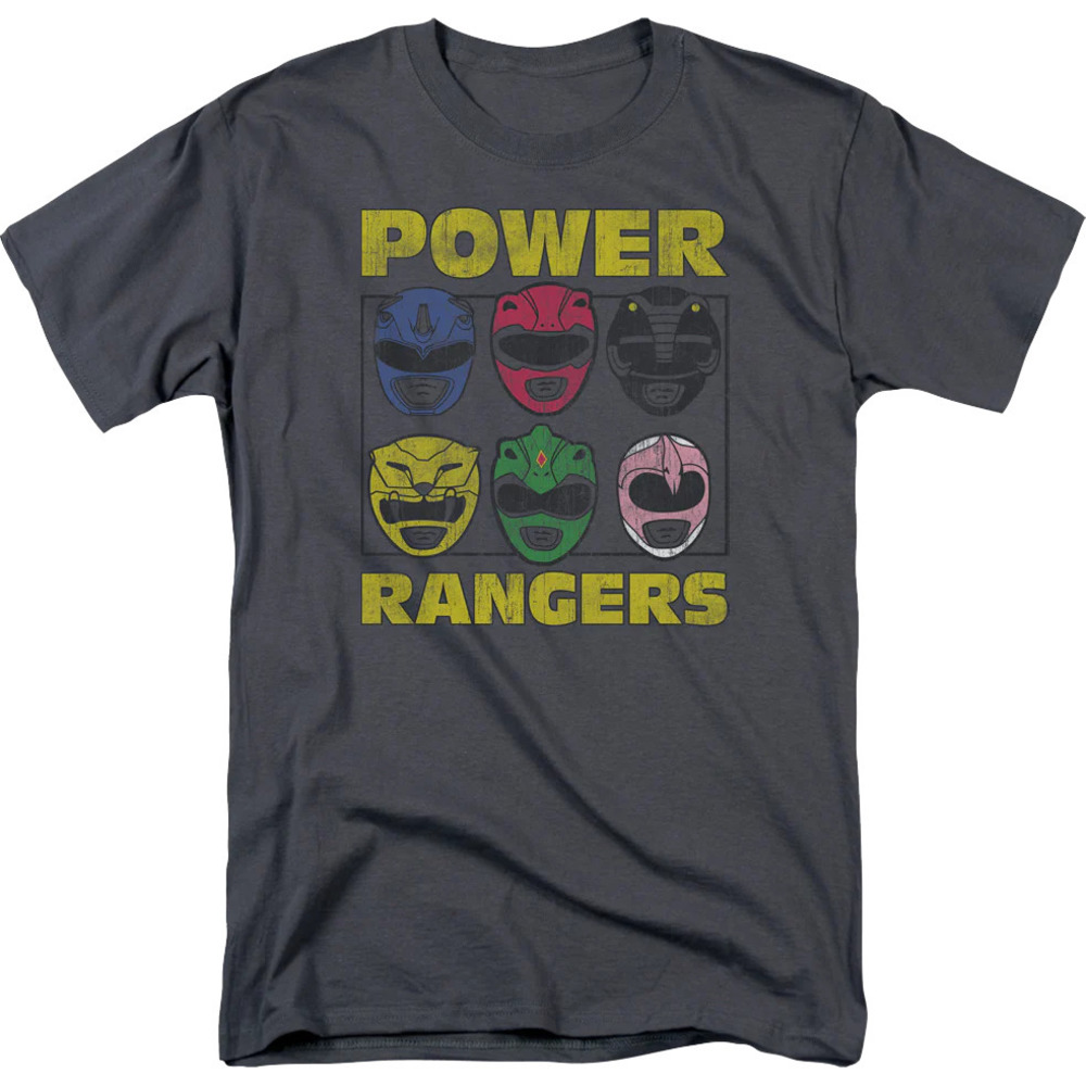 Helmets Mighty Morphin Power Rangers Tshirt